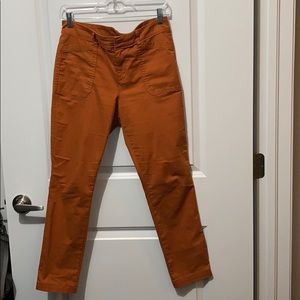 Burnt Orange Colored Denim Pants